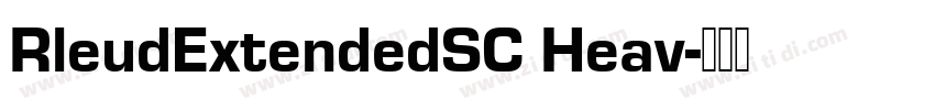 RleudExtendedSC Heav字体转换